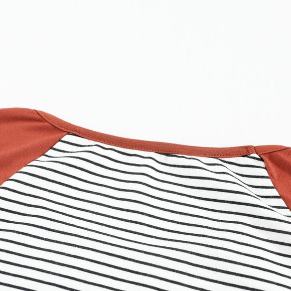 💜 New Stripped Top With Pocket - Picture 9 of 11